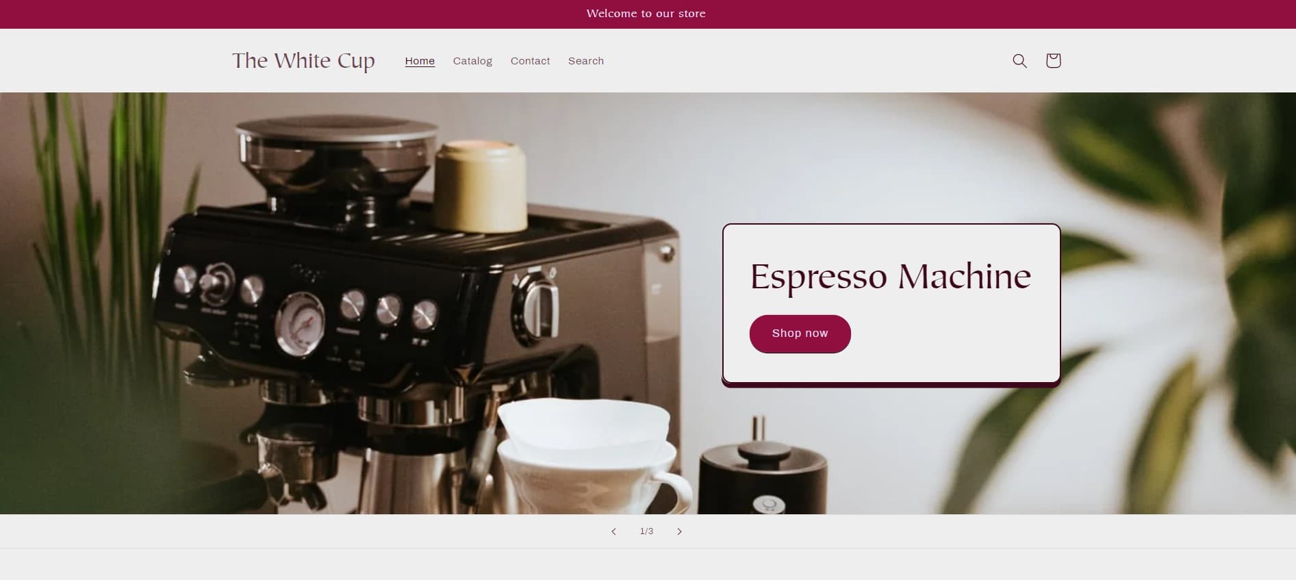 Hero Section with Featured Product
